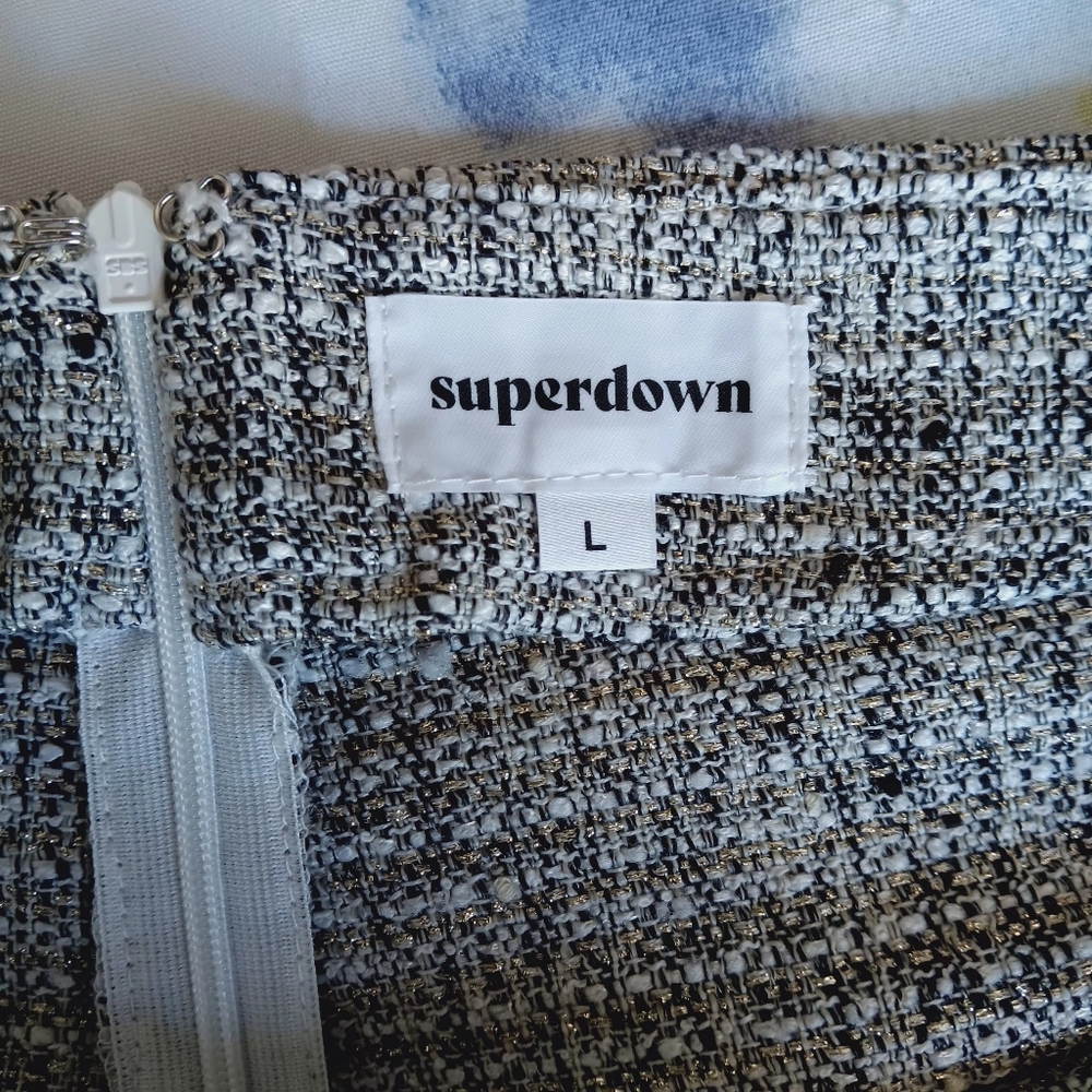 Superdown Rosalyn  Women's Tweed Skorts Size L - Picture 5 of 15